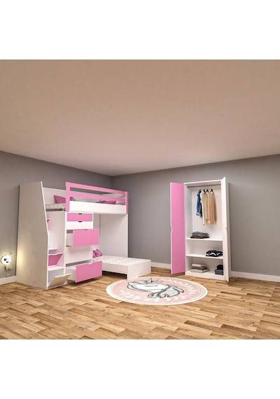 Wooden Genç Odası Takımı Mdf Antrasit Wooden Genç Odası Takımı Mdf Antrasit