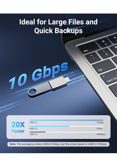 Usb-c To Usb 3.0 Adaptör 2 Li Set Kompakt Yıldız Işığı Dönüştürücü Pratik Seti