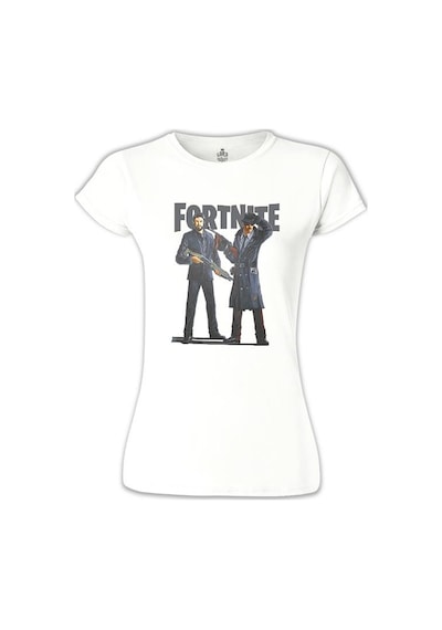 Fortnite - Gangs Beyaz Kadın Tshirt 001