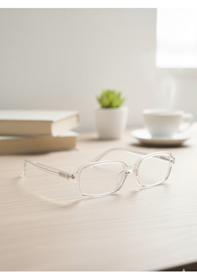 Glamy Kare Model Optik Uyumlu Mavi Işık Korumalı Gözlük Modern Çerçeveli Trend Şık Ve Modern Şeffaf