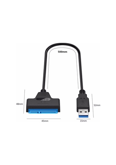 "usb 3.0 Sata - Ssd Dönüştürücü Kablosu - Hdd/ssd İçin Led Göstergesine Sahip 2.5 İnç Harici Sabit Sürücü Adaptörü"