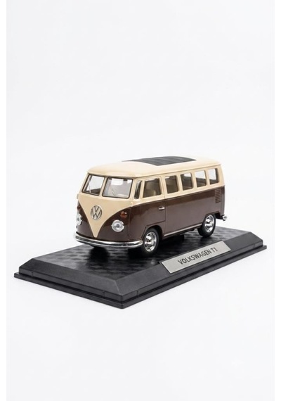 Hobbiez Lisanslı Volkswagen T1kapıları Açılabilir Model Diecast 1/32 Ölçek Metal Standlı Araç