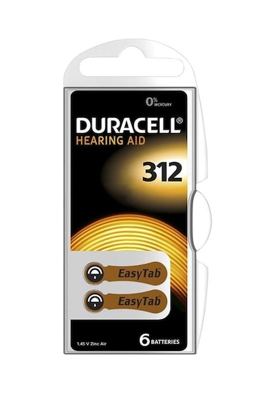 Duracell 312 No Kulaklık Pili 6'lı Paket