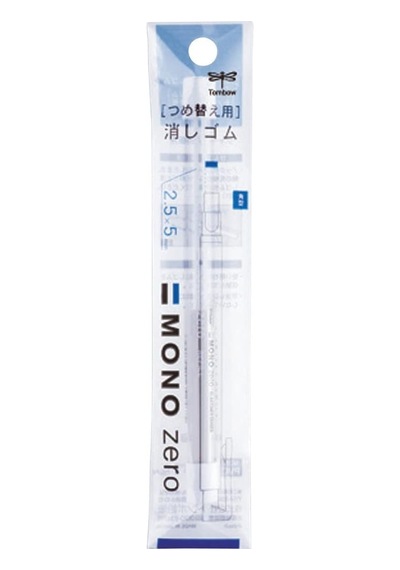 Tombow Mono Zero Kalem Silgi Yedeği, Yassı Uç, Beyaz