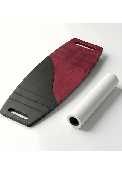 Siyah/kırmızı Denge Tahtası Balance Roller Board Sörf Eğitim Tahtası Kaykay Eğitim Tahtası 73 X 31 Cm Rb06 Çok Renkli