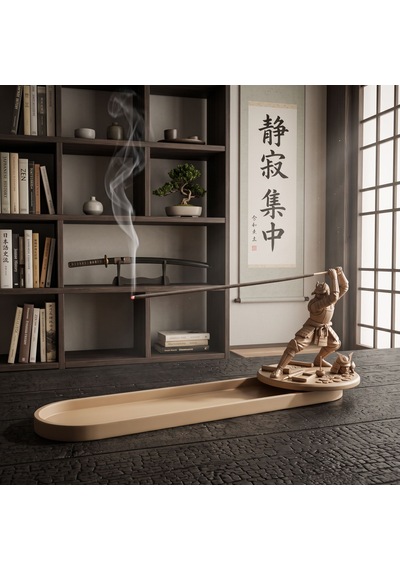Samurai Spirit Çubuk Tütsülük Bej Tütsü Hediyeli