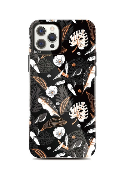 Kajsa Apple Uyumlu iPhone 12 Pro Max Kılıf Çiçekli Kajsa Botanic Kapak ZORE-218923