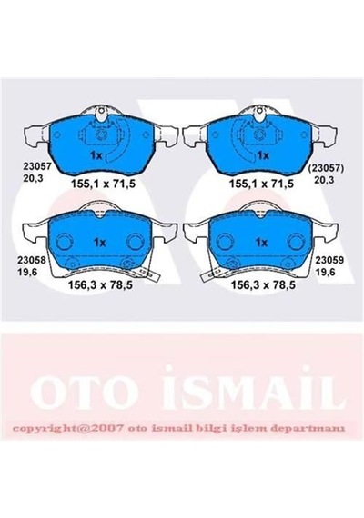 BOSCH 986424457 Fren Balatası Ön Astra G 1.8 2.0Cc 98-04 Zafira A 99- Zafira B 05-