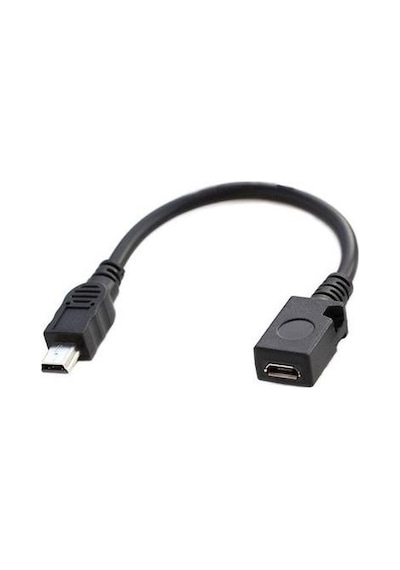Micro Usb Dişi To Mini Usb Erkek Çevirici Kablo 10 Cm