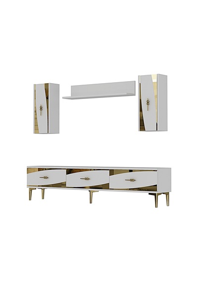 Tvr1813bg - Elips Tvr180 Ünitesi Takım Beyaz - Sılver 180cm Beyaz - Gold