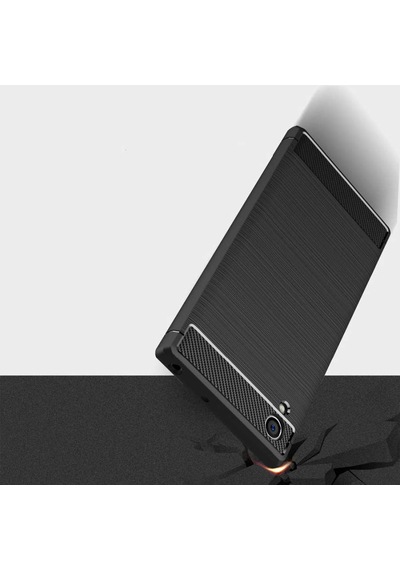 Sony Xperia Xa1 Plus Kılıf Zore Room Silikon Kapak Gri
