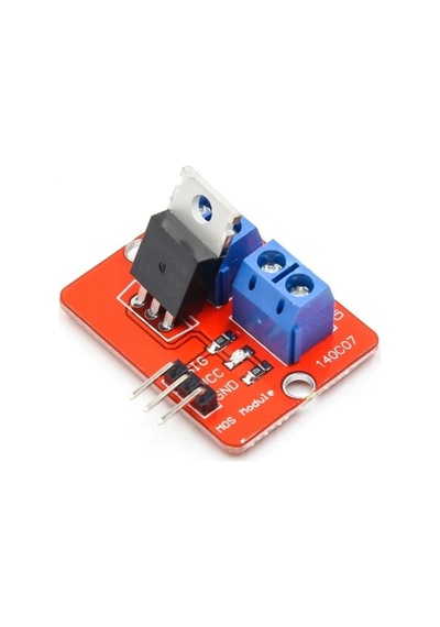 Irf520 Mosfet Sürücü Kartı Klemens Bağlantı Soketi Ssr Röle Motor Led Lamba Parlaklık