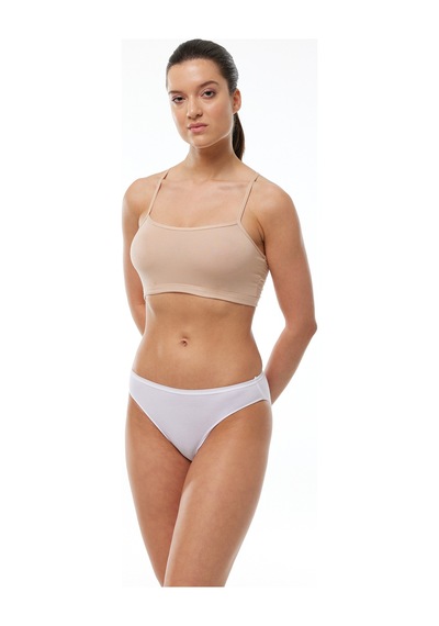 Malabadi Kadın Beyaz 6 Lı Paket Modal Bikini Slip Külot 155 Beyaz