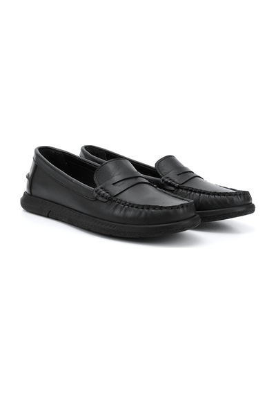 Gönderi(R) Gönderi R Siyah Rok Hakiki Deri Comfort Loafer Siyah