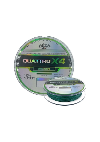 Albastar Quattro 4x İp Misina Green 0.37mm - 150m - 30.40kg
