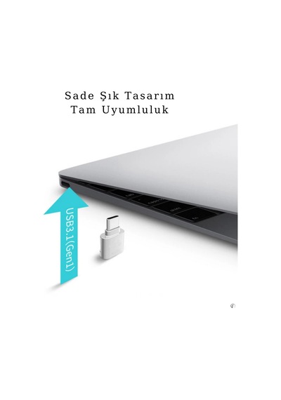 Usb Type-c Dönüştürücü Otg Çevirici Adaptör Apple Uyumlu MacBook Dönüştürücü Metal Xiaomi - Samsung - Huawei