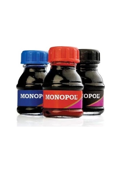 Monopol Çini Mürekkebi Cam Şişede Mavi 1103 Çok Renkli