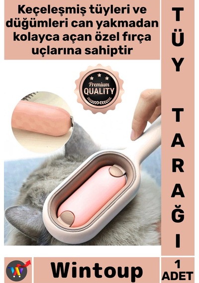 Tarak Abs Kürk Çözücü Keçe Açıcı Masaj Etkili Evcil Hayvan Fırçası Kedi Köpek Tüy Toplama Tarağı