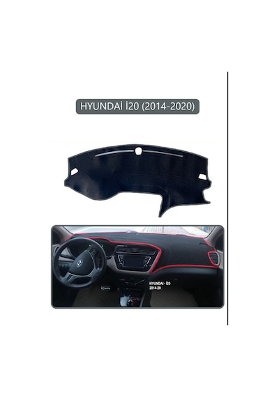Hyundai İ20 2014-2020torpido Koruma Halısı Gri Kenar