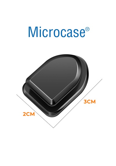 Microcase 4'lü Mini Araç İçi Ev Ve Ofis İçin Kendinden Yapışkanlı Çok Amaçlı Düzenleyici Kanca Seti Al5365 Siyah