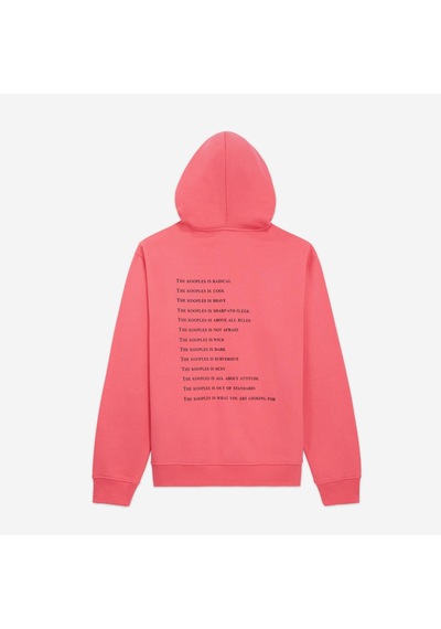 The Kooples Erkek Baskılı Pembe Sweatshırt