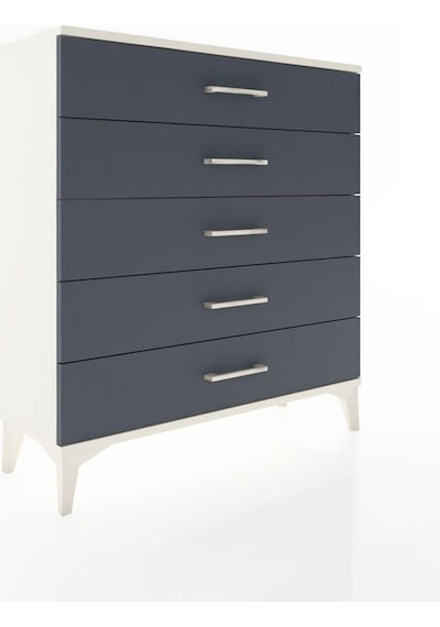 Arges Şifonyer 5 Çekmeceli 88x30x96 Aytaşı-antrasit Aytaşı