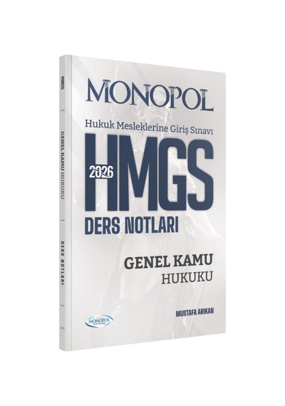 Hmgs Genel Kamu Hukuku Ders Notları Monopol Yayınları