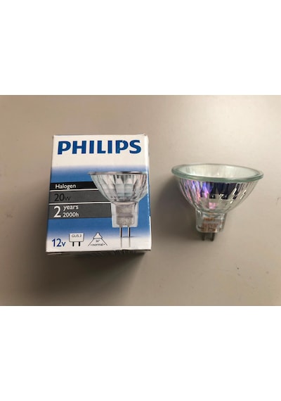 2 Adet Phılıps 12v 20w Mr 16 Gu 5.3 Çanak Halojen Çap:50mm