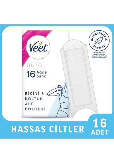 2 Adet Veet Ağda Bandı Bikini & Koltuk Altı 16'lı