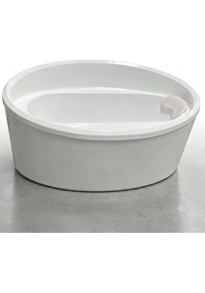 Panelduş - Line Os 100x170 Cm Oval Monoblok Beyaz Küvet - Opı86-