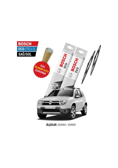 Bosch Eco Dacia Duster Silecek Takımı (2010-2014)