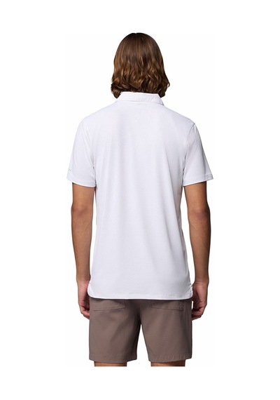 Columbia Am1495 Tech Trail Utility Polo Erkek T-shirt-32726 Beyaz
