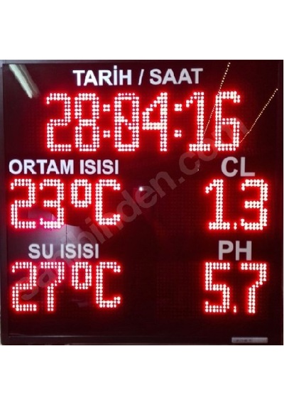 80X80 Cm Havuz Ortam Panosu Kırmızı