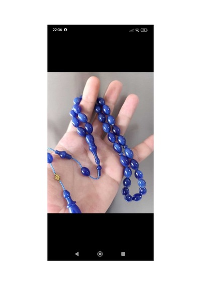 Sıkma Kehribar Tesbih Üst Düzey Usta İşçilik Lacivert - 865605827 Lacivert - 865605827 Lacivert