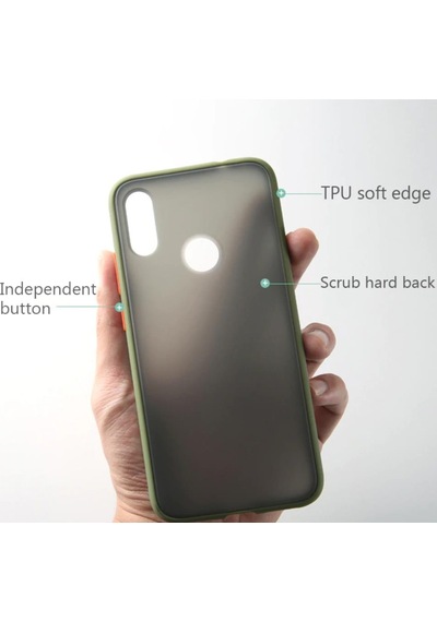 Samsung Galaxy Uyumlu A10 Mat Airbag El İzi Yapmayan Kaliteli Kılıf Siyah