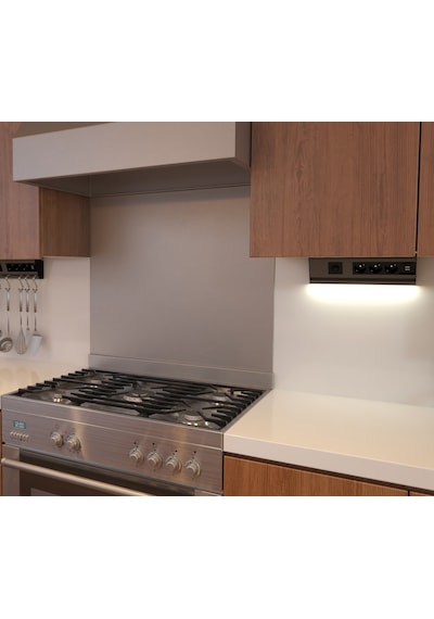 MUTFAK TEZGAH/DOLAP ALTI LED IŞIKLI ANAHTARLI 3ŞEBEKE+2USB PRİZ