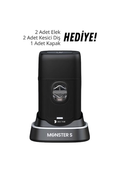 Hector Monster S 8000 Rpm Type-c Tıraş Makinesi Siyah