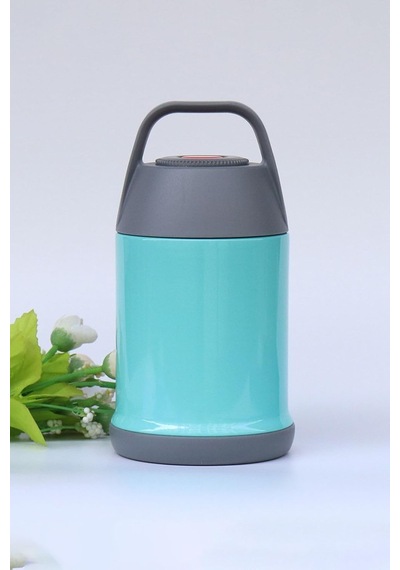 Mavi 304 Çelik 450 Ml Vakumlu Bebek Mama Saklama Termosu Mug Cin297mv