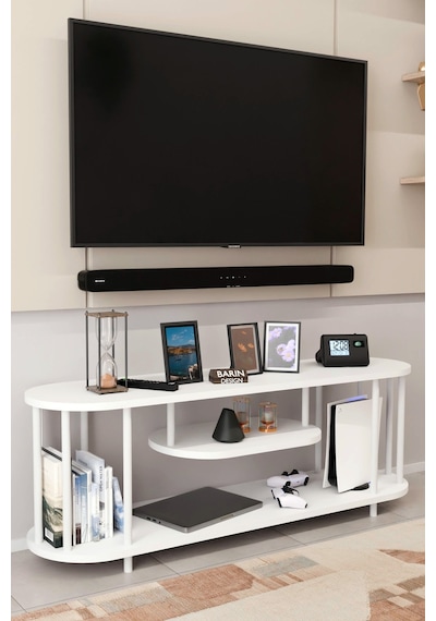 Modern Tv Ünitesi Ahşap Raflı 2 Katlı Televizyon Sehpası Minimalist,dayanıklı, Tv Standı Beyaz Demir Beyaz Modern Tv Ünitesi Ahşap Raflı 2 Katlı Televizyon Sehpası Minimalist,dayanıklı, Tv Standı Beyaz Demir Beyaz