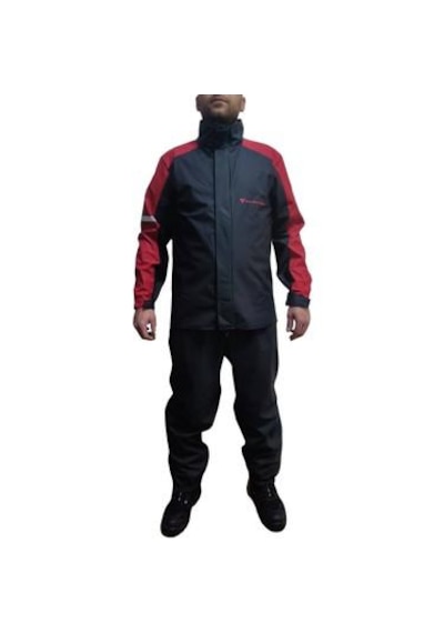 Venom Motorcu Yağmurluk Pu Kırmızı Siyah
