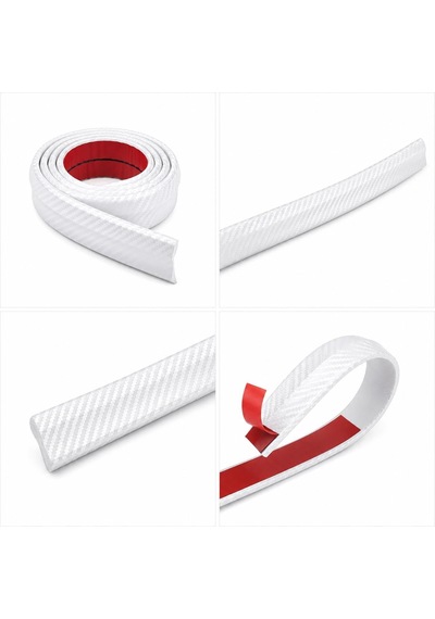 Araba Tampon Koruyucu Karbon Desenli 2 Adet Renk Beyaz Çok Renkli