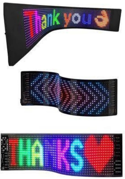 Digital Araba Yazısı Ekran Matrix En Büyük Boy 16x96 Matrix Led Panel Çok Renkli