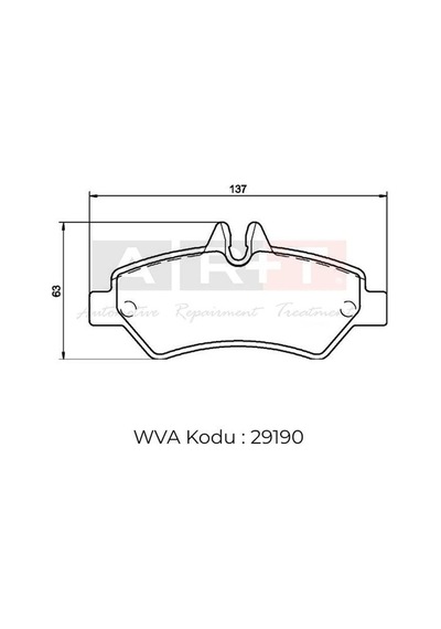 Art Arka Fren Balatası Vw Crafter 06- Mercedes Sprinter 06- -