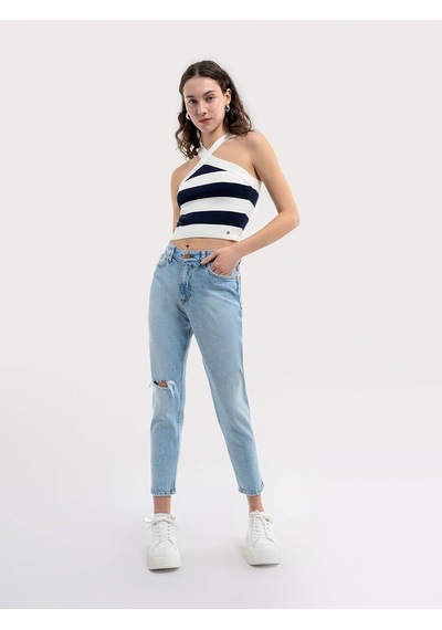 Loft Crop Kadın Top Lf2035982 Q1.v1 Lacivert