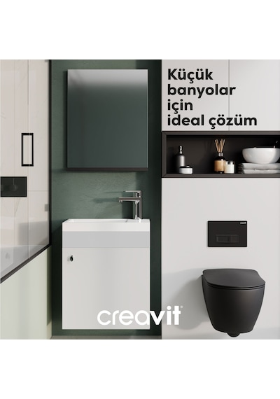 Creavit Elmas Lavabo Dolabı 45 Cm Beyaz Beyaz Creavit Elmas Lavabo Dolabı 45 Cm Beyaz Beyaz