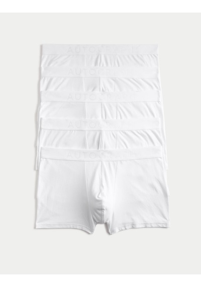 Marks & Spencer 5'li Pamuk Karışımlı Cool & Fresh Trunk Seti T14006135a Beyaz