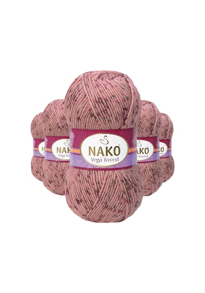 5 Adet Vega Tweed Premium Akrilik El Örgü İpi Yünü No: 31760 RYL-NWNKVT31760-5