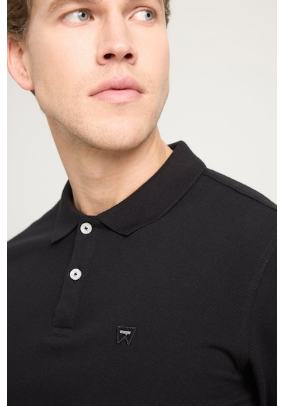 Kısa Kollu Polo T-shirt Siyah Siyah