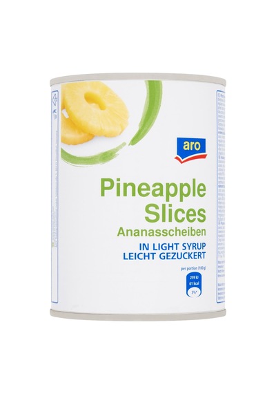 Aro Dilimli Ananas 3 Kg Konserve Pratik Kullanım Tarı