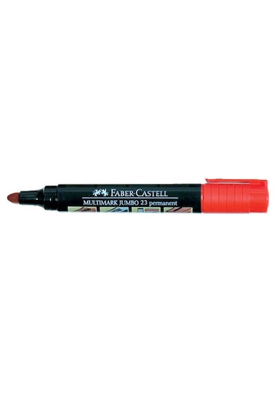 Faber-castell Markör Yuvarlak Uç Jumbo Kırmızı 23